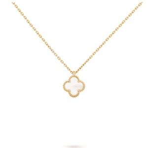 Mother pearl sweet Alhambra clover Elegant Gold Clover Pendant Necklace